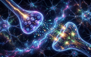 Imagen artística de una sinapsis