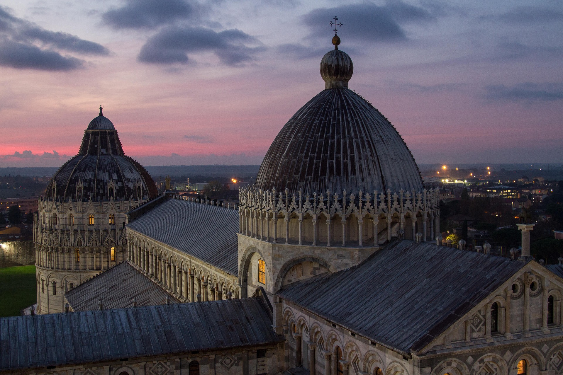 Imagen panorámica de Pisa, Italia
